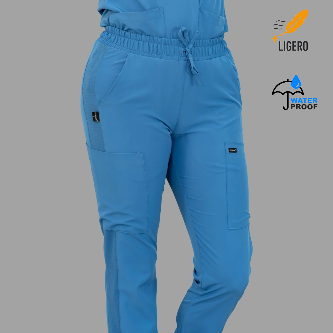 Pantalon Mujer 530 Quirúrgico Azul Plumbago Relaxed, Scrubs 530