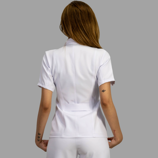 Filipina clínica Alviero para mujer color blanco con corte Slim Fit