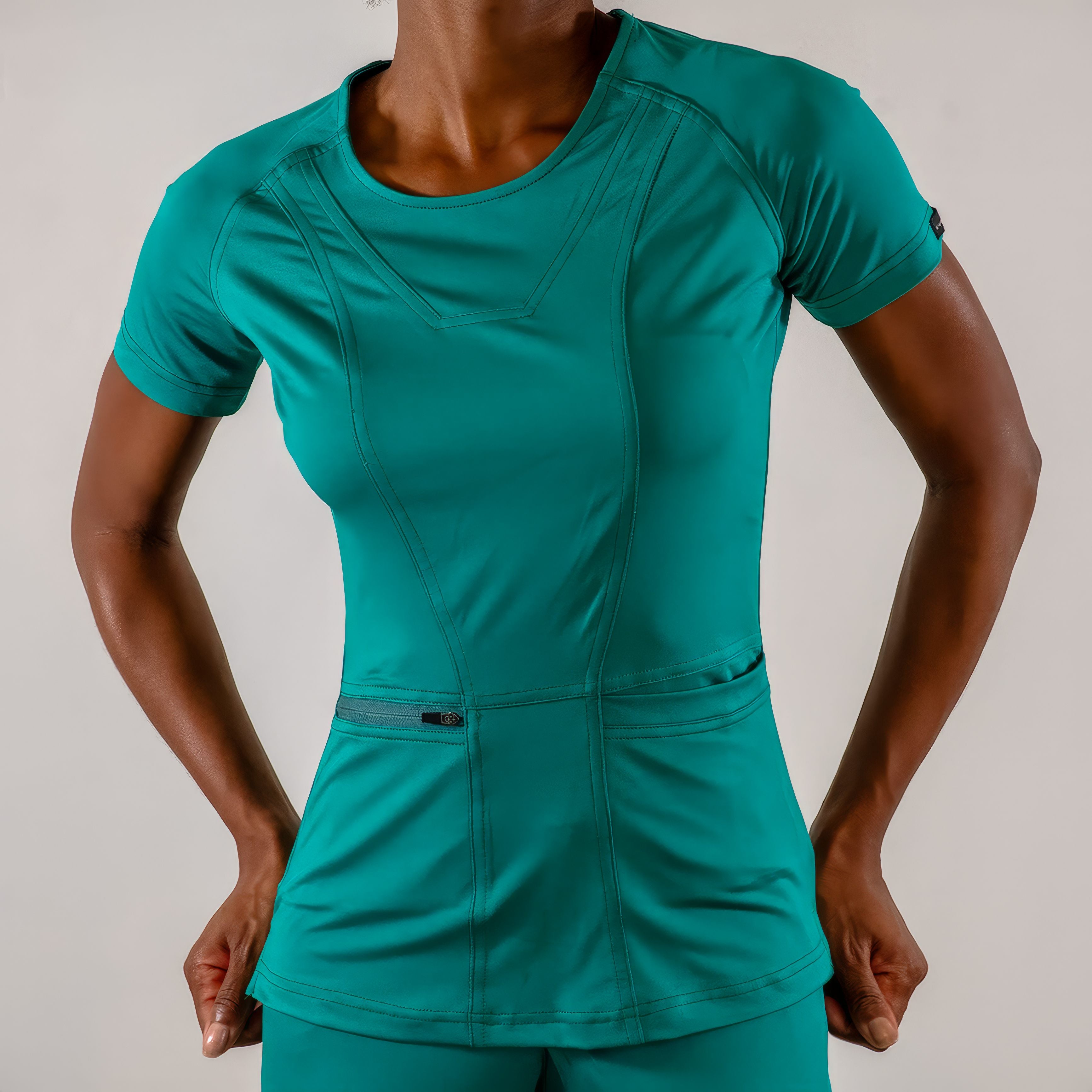 Filipina Quirurgica, Mujer Verde Esmeralda Super Stretch, Scrubs 901
