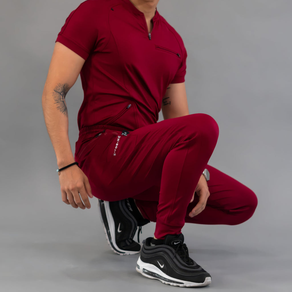 Jogger Quirúrgico Vino Hombre Super Stretch, Scrubs 920