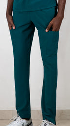 Pantalon Quirurgico Hombre 5 Bolsas Verde Botella F.W
