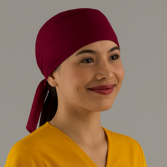 Gorro Quirúrgico Unisex Vino Fourways