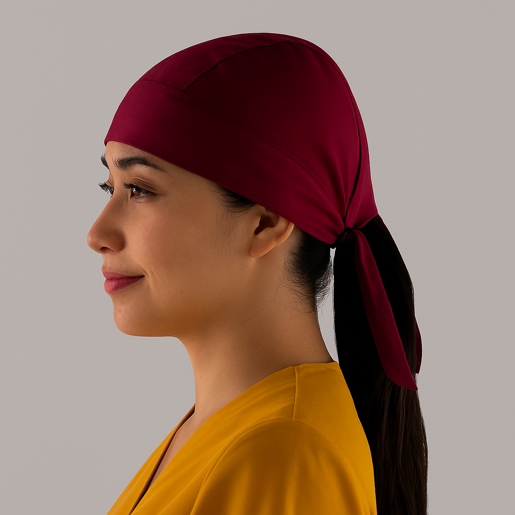 Gorro Quirúrgico Unisex Vino Fourways