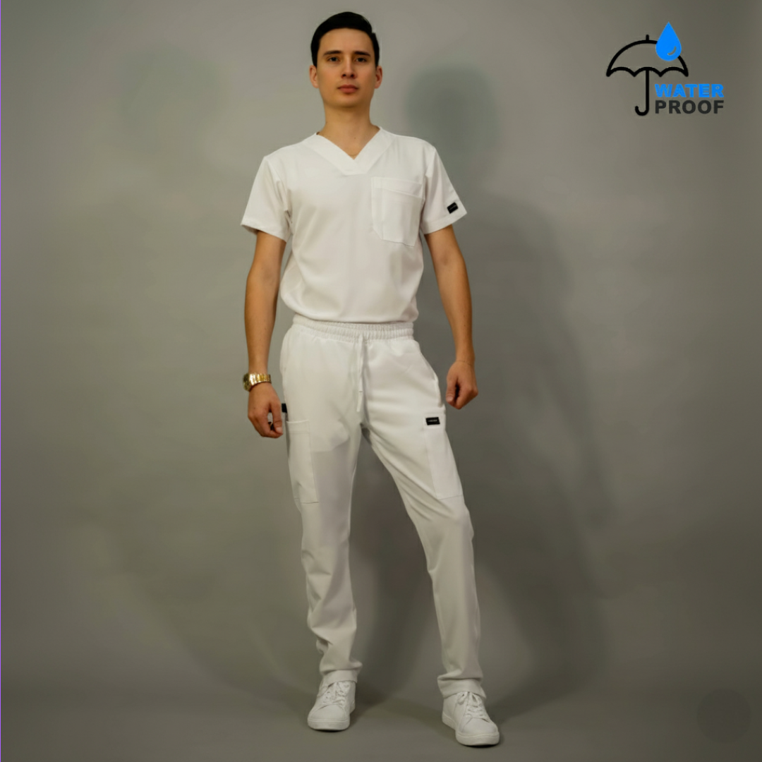 Conjunto Quirúrgico Hombre – Estilo 530 Blanco