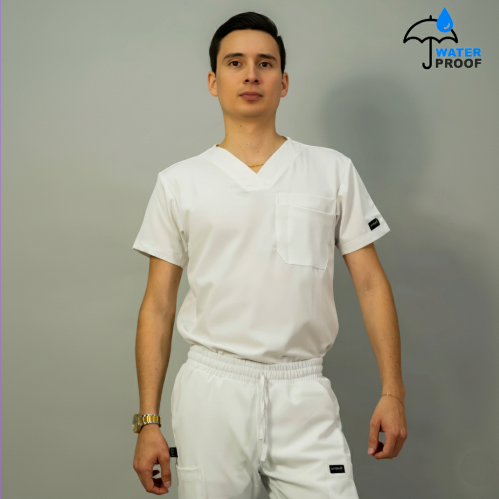 uniforme blanco de enfermeria