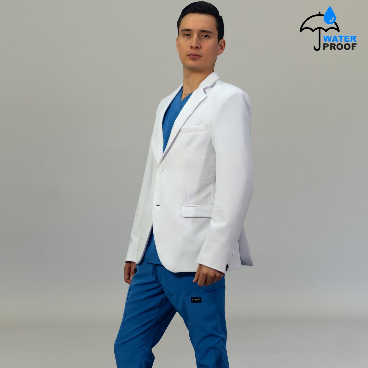 uniforme quirurgico hombre blanco