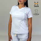 uniforme blanco de enfermeria