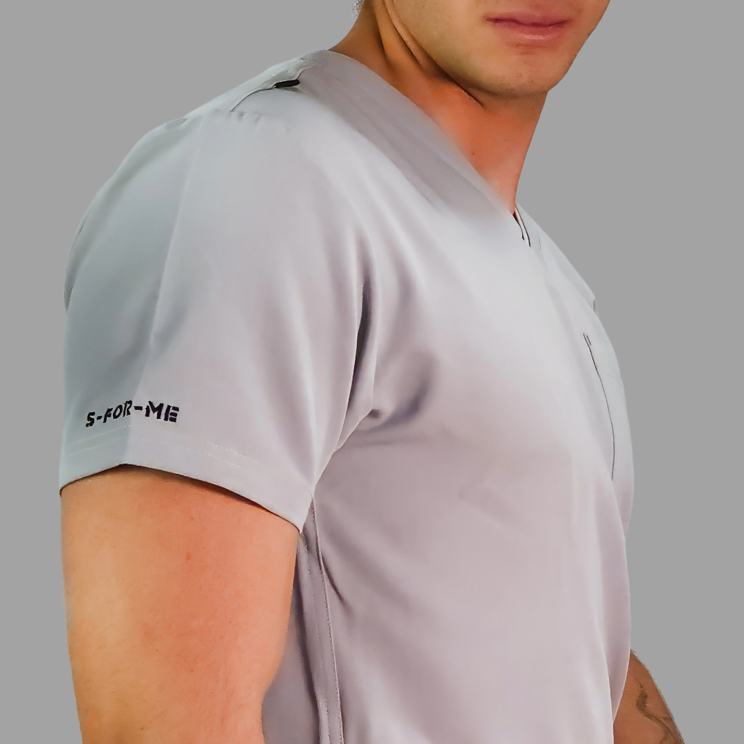 Filipina Quirurgica Antifluido Hombre Gris Perla, Scrubs 300