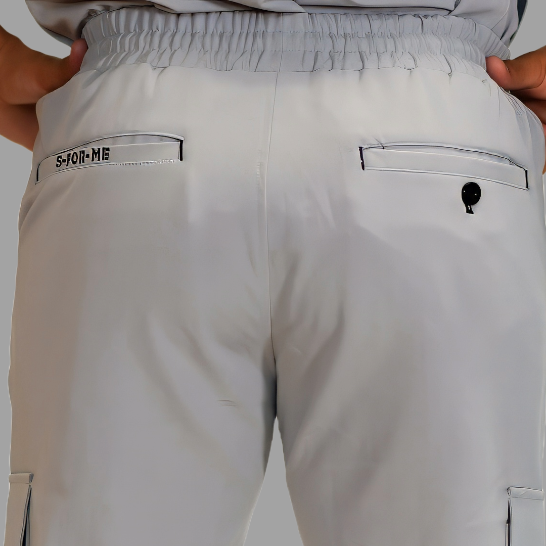 Pantalon Quirurgico Antifluido Hombre Gris Perla, Scrubs 300