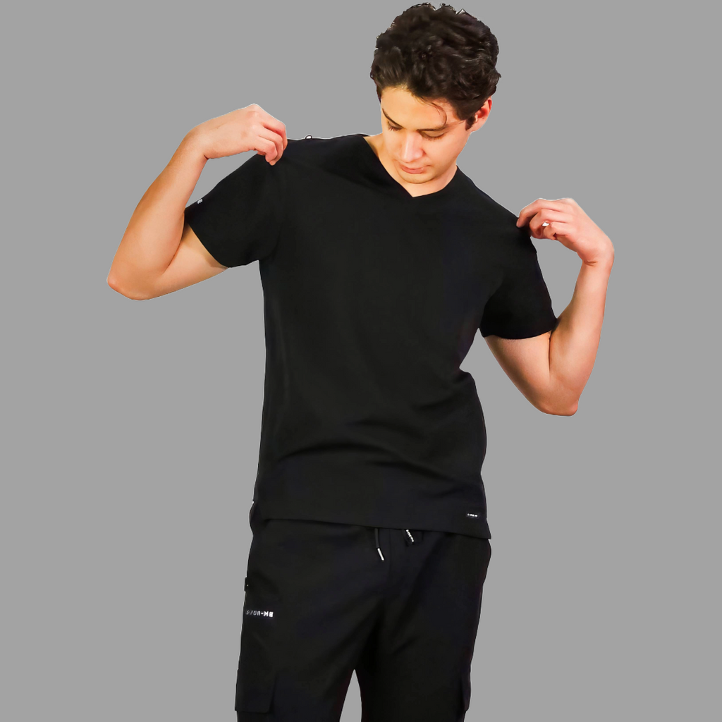 Filipina Quirurgica Antifluido Hombre Negra, Scrubs 300