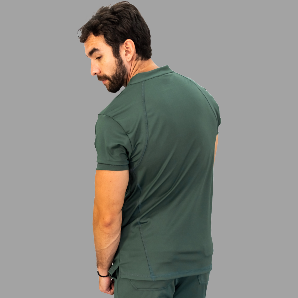 Filipina Quirurgica Hombre Verde Olivo Super Stretch, Scrubs Est. 910