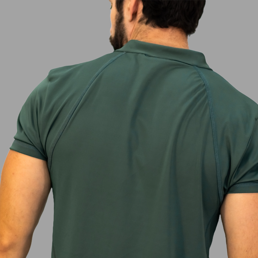 Filipina Quirurgica Hombre Verde Olivo Super Stretch, Scrubs Est. 910