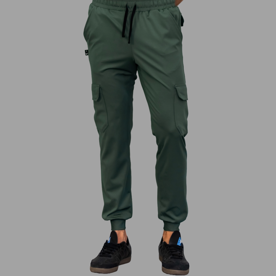 Conjunto Quirúrgico Verde Olivo para Hombre – Estilo 910 | Super Stretch Slim Fit