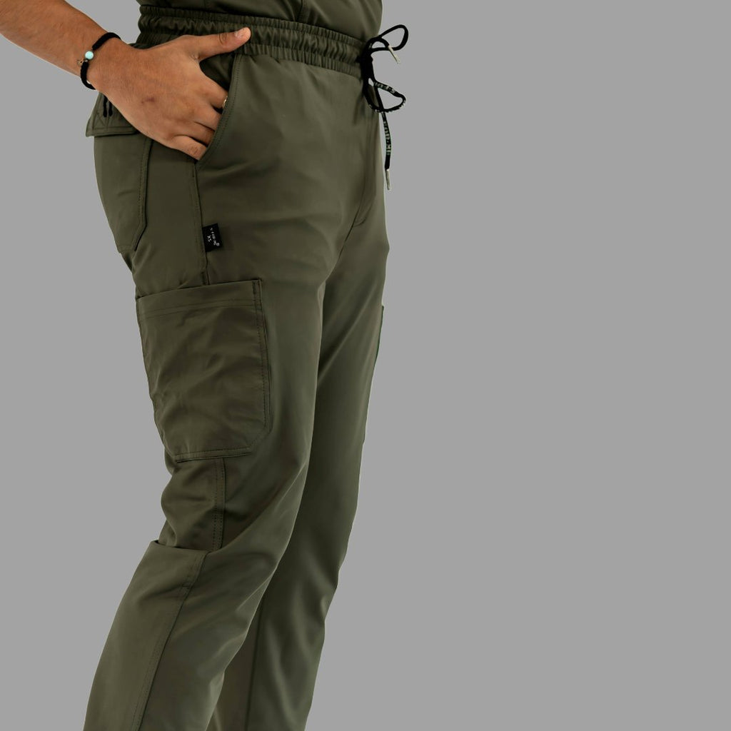 pantalon quirurgico 930 hombre verde olivo imagen 5 Sandel Medica