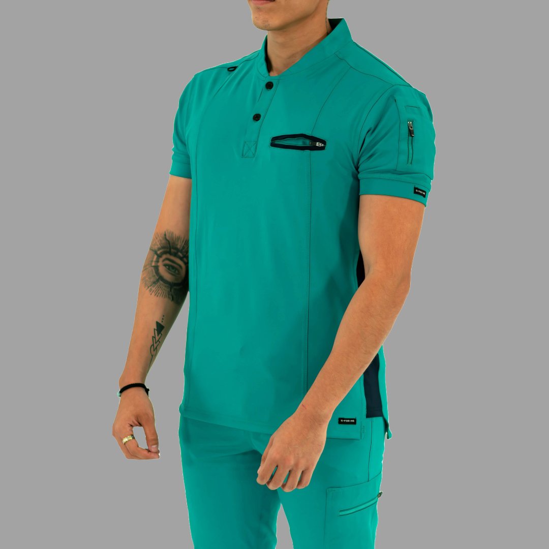 filipina quirurgica 930 hombre verde petroleo azul marino imagen 5 Sandel Medica