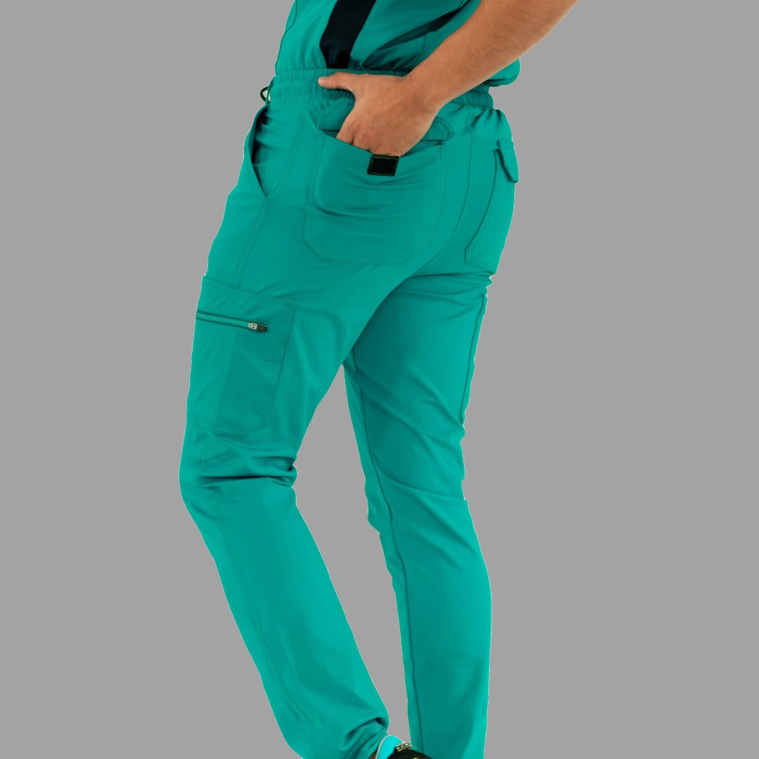 pantalon quirurgico 930 hombre verde petroleo imagen 5 Sandel Medica
