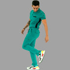 pantalon quirurgico 930 hombre verde petroleo imagen 7 Sandel Medica