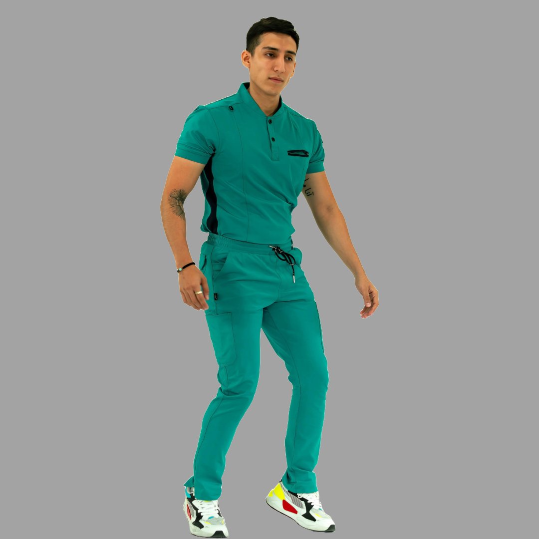 filipina quirurgica 930 hombre verde petroleo azul marino imagen 8 Sandel Medica