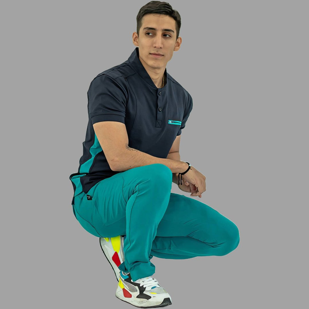 filipina quirurgica 930 hombre azul marino verde petroleo imagen 6 Sandel Medica
