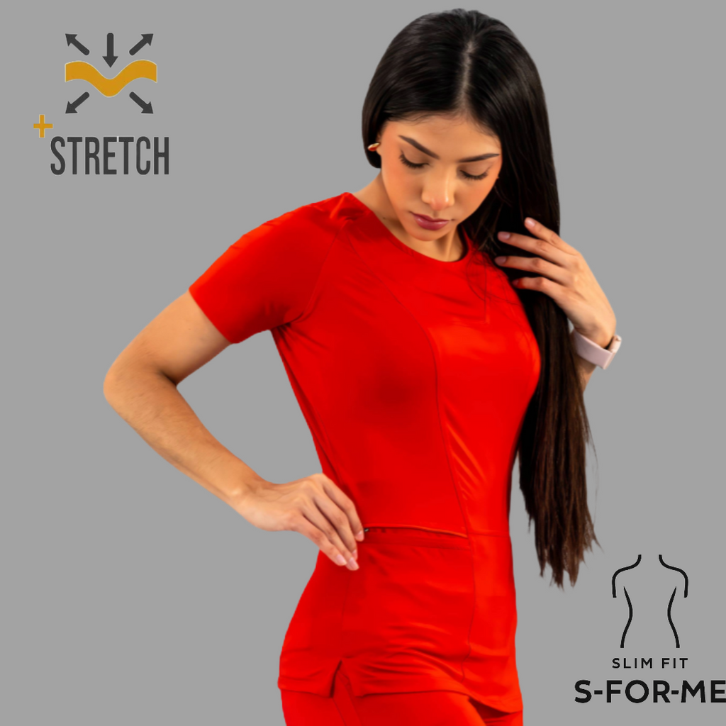 Filipina Quirúrgica Mujer Rojo, Super Stretch, Scrubs 901