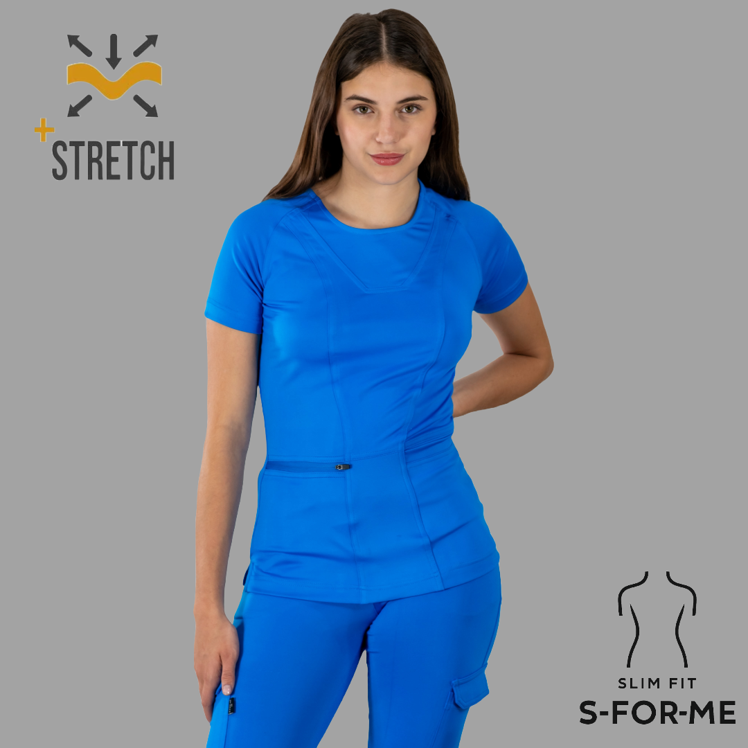 Filipina Quirúrgica Mujer Turquesa Super Stretch, Scrubs 901