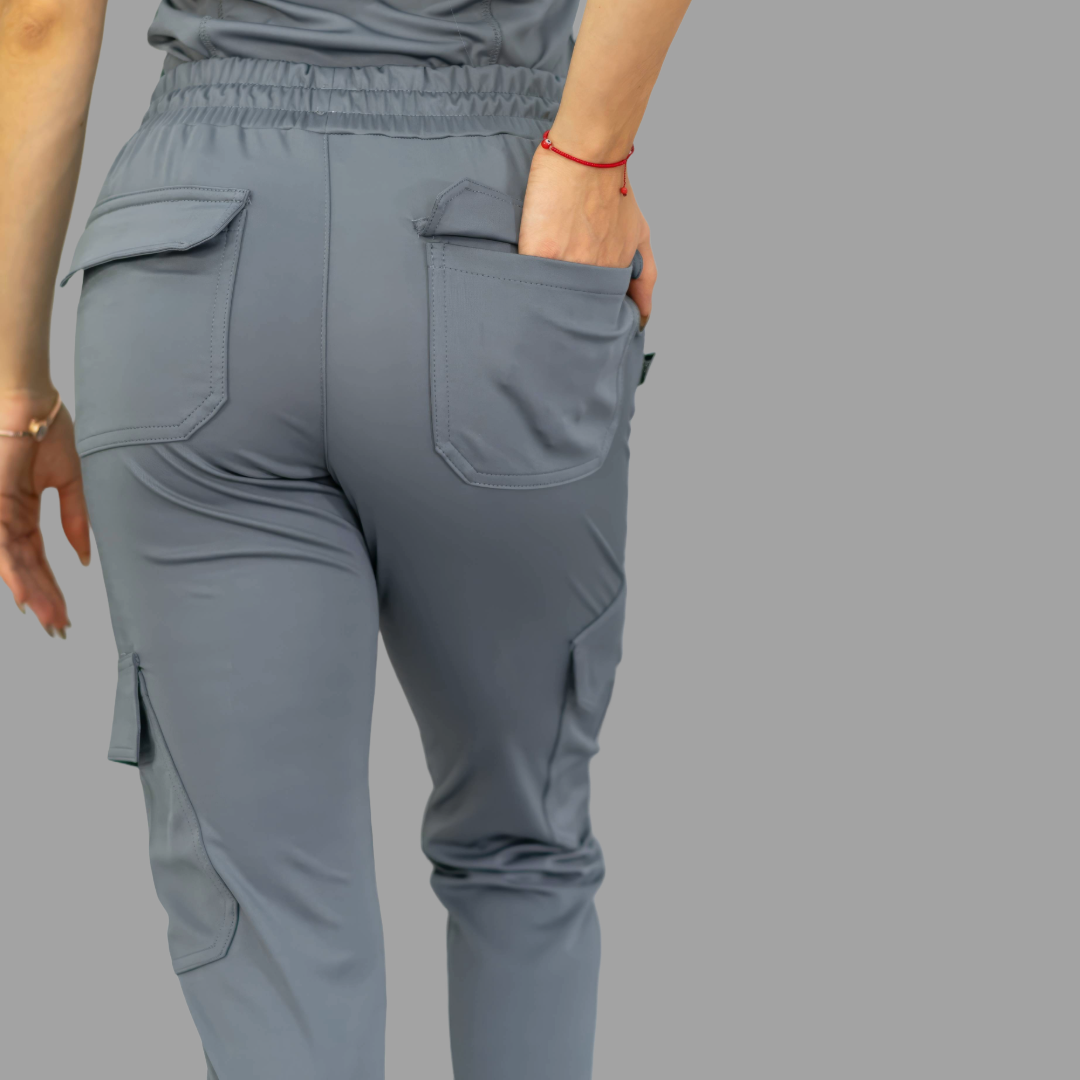 Women's Jogger  910 Gris Medio Super Stretch Scrubs.