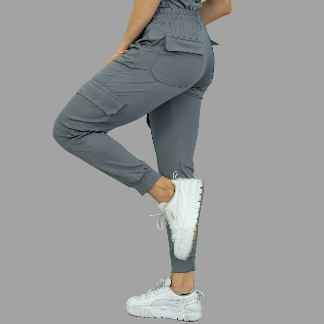 Women's Jogger  910 Gris Medio Super Stretch Scrubs.