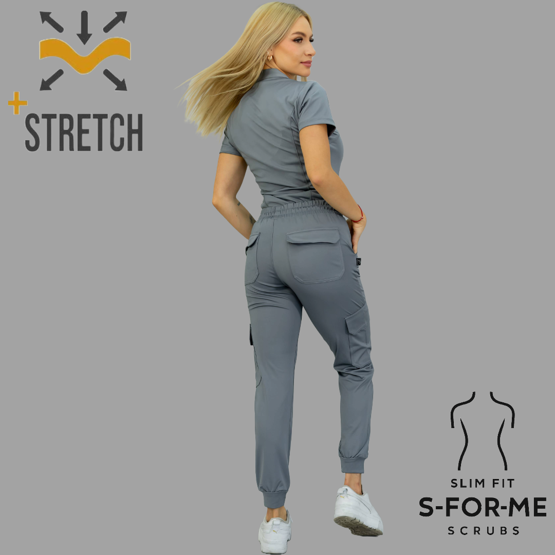 Women's Jogger  910 Gris Medio Super Stretch Scrubs.