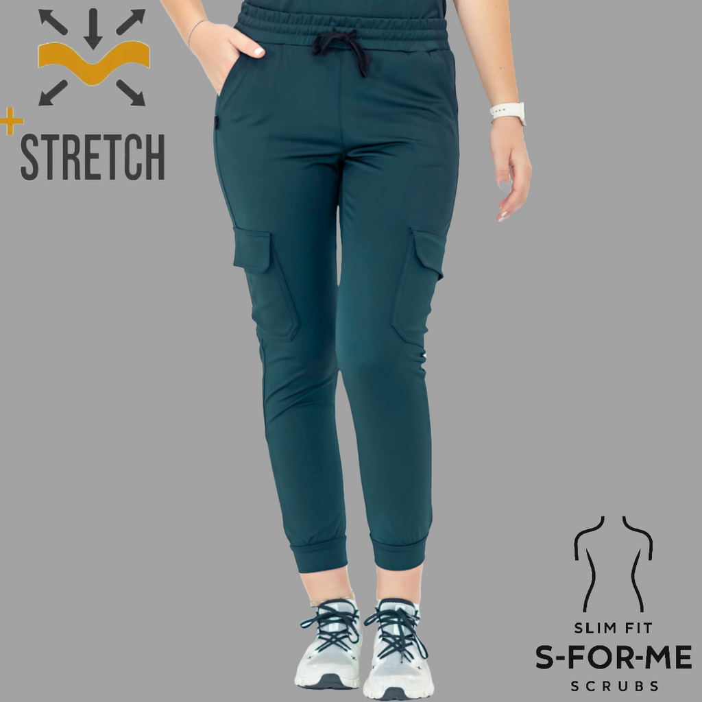 Jogger Quirúrgico 910, Azul Petroleo Mujer Super Stretch, Scrubs 910