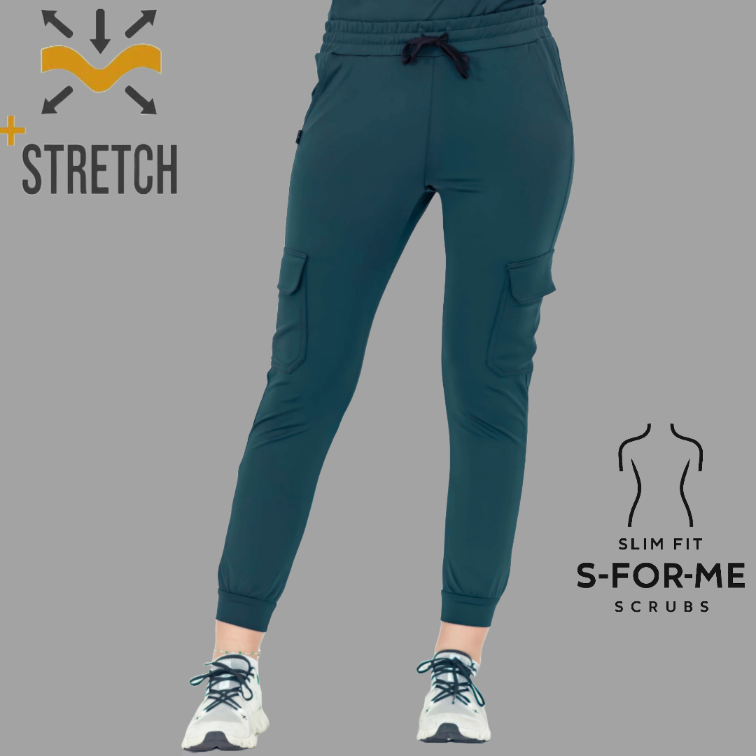 Jogger Quirúrgico 910, Azul Petroleo Mujer Super Stretch, Scrubs 910