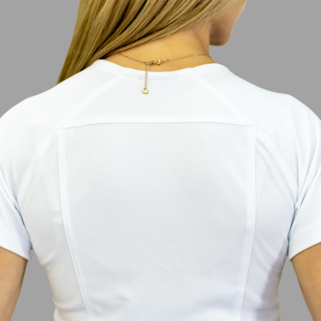 Filipina Quirurgica Mujer Slim Fit Blanca Super Stretch, Scrubs 902