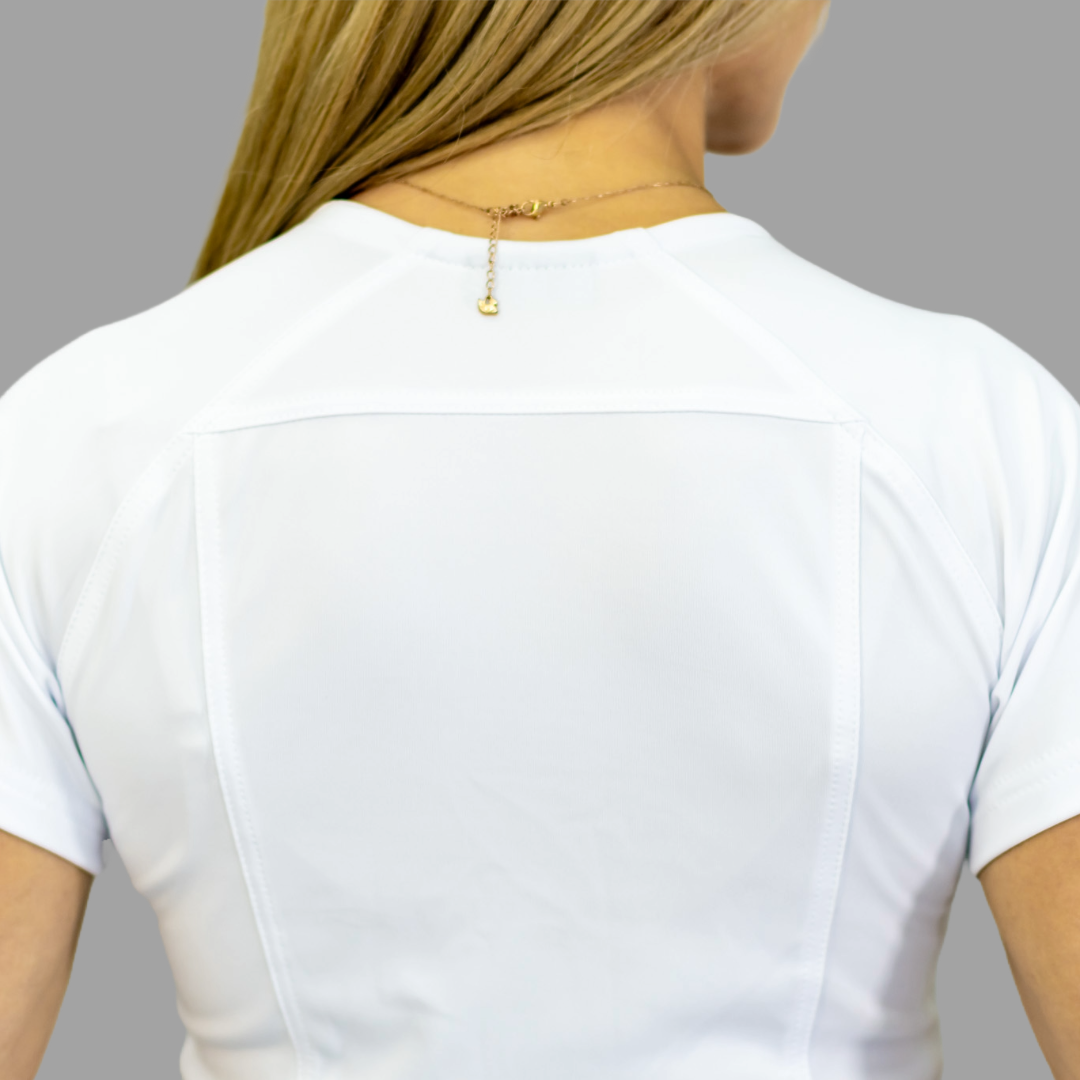 Filipina Quirurgica Mujer Slim Fit Blanca Super Stretch, Scrubs 902