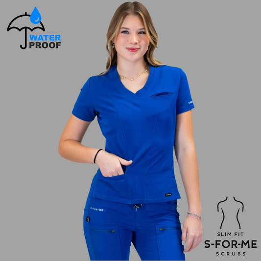 Conjunto Quirúrgico Antifluido Mujer – Estilo 300 Azul Rey