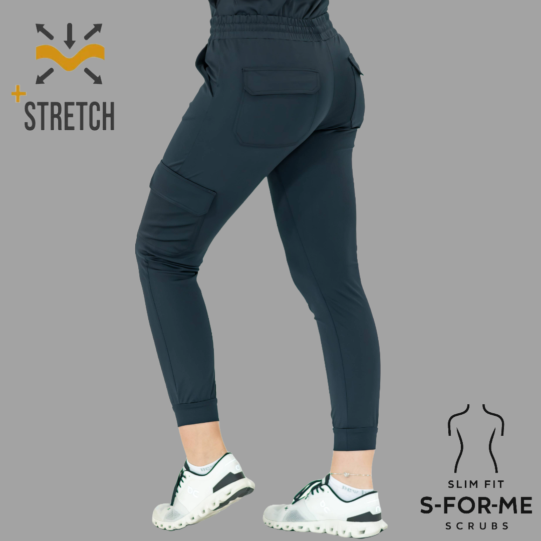 Conjunto Quirúrgico Azul Marino para Mujer – Estilo 910 | Super Stretch Slim Fit
