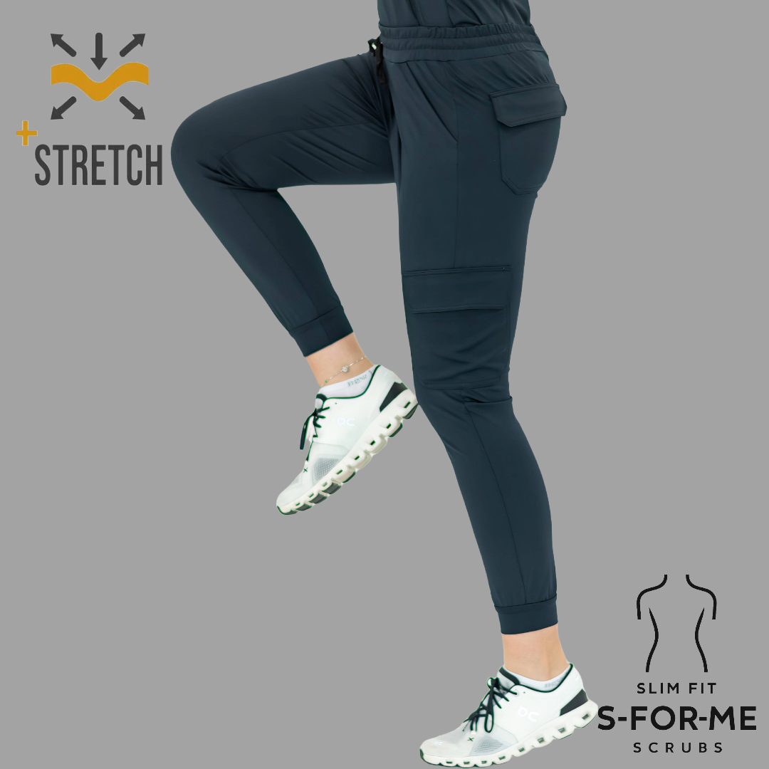 Conjunto Quirúrgico Azul Marino para Mujer – Estilo 910 | Super Stretch Slim Fit