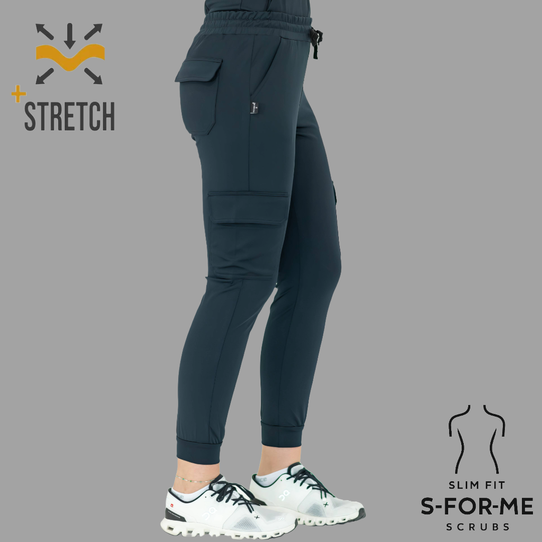 Conjunto Quirúrgico Azul Marino para Mujer – Estilo 910 | Super Stretch Slim Fit