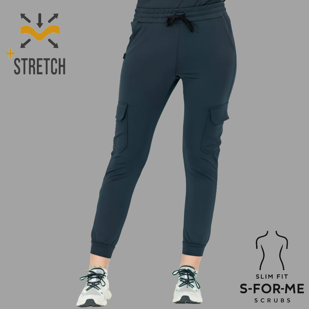Conjunto Quirúrgico Azul Marino para Mujer – Estilo 910 | Super Stretch Slim Fit