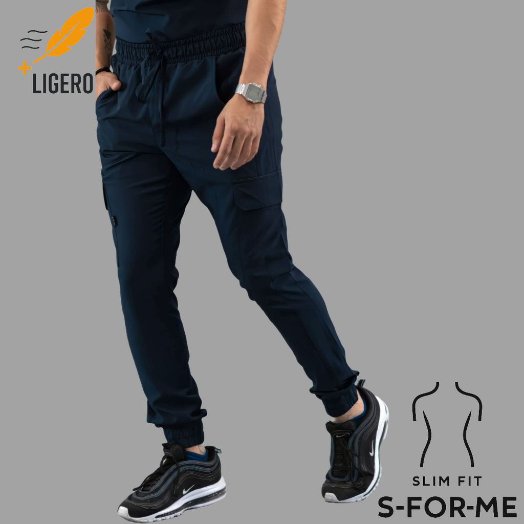 Jogger Quirúrgico Skinny, Azul Mno F.W Hombre, Scrubs 520