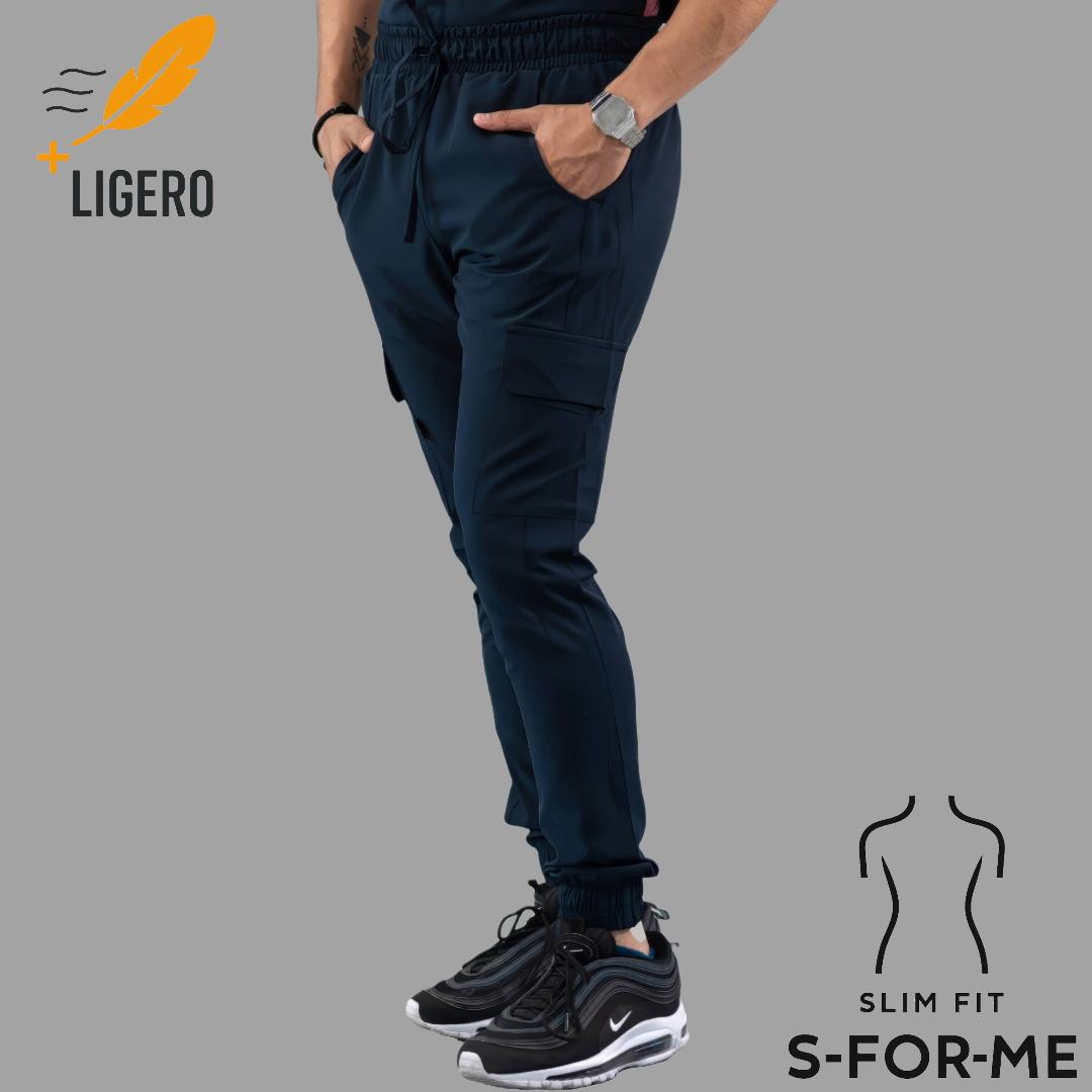 Jogger Quirúrgico Skinny, Azul Mno F.W Hombre, Scrubs 520