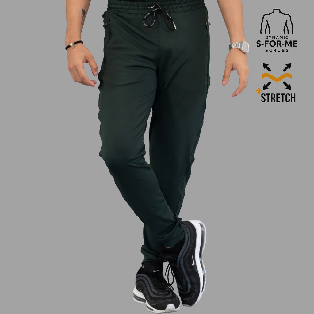 Jogger Quirúrgico Hombre Verde Sombra Super Stretch, Scrubs 920