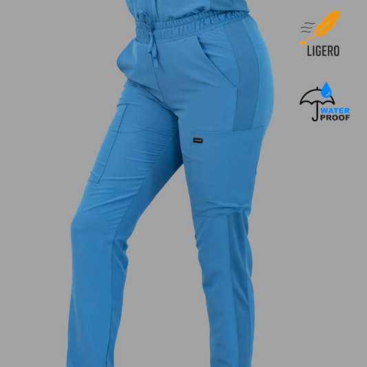 Pantalon Mujer 530 Quirúrgico Azul Plumbago Relaxed, Scrubs 530