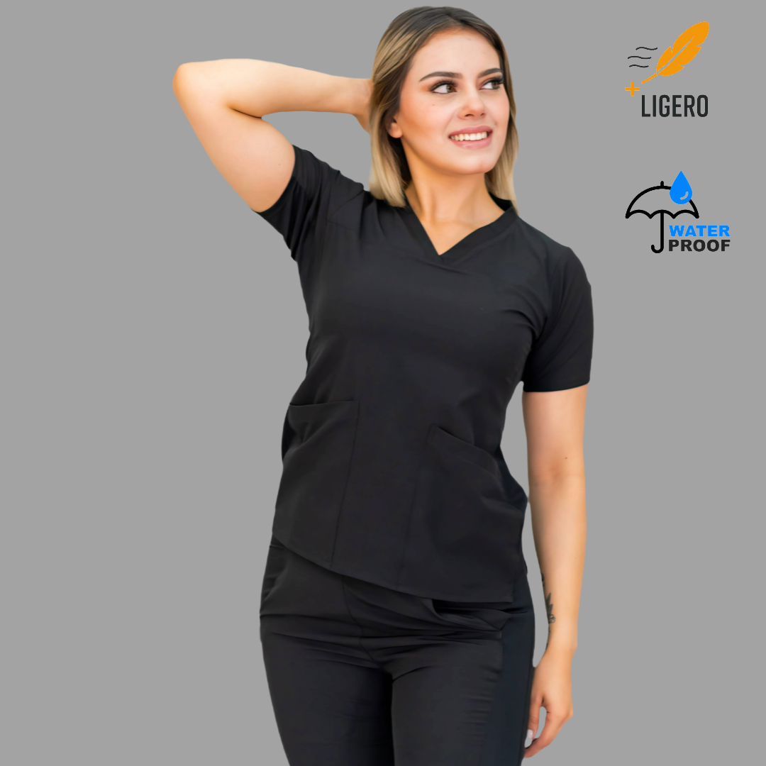Filipina Mujer 530 Quirúrgica Negra, Scrubs 530
