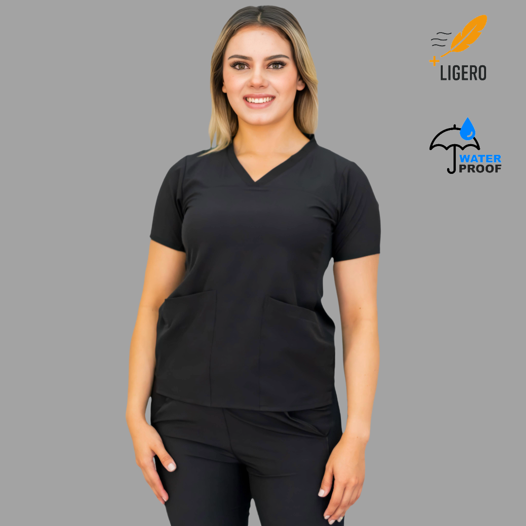 Filipina Mujer 530 Quirúrgica Negra, Scrubs 530