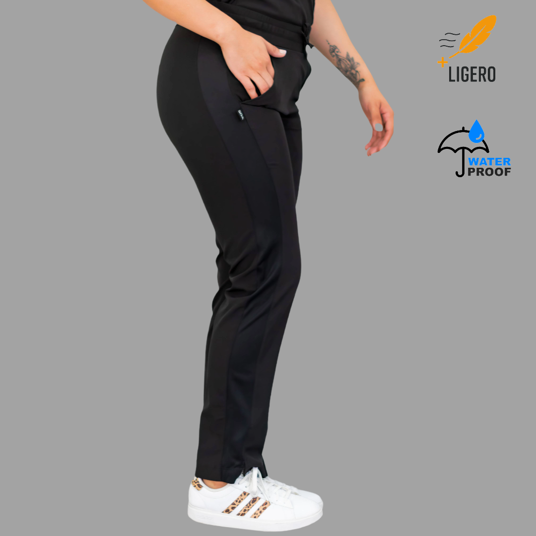 Pantalon Mujer 530 Negro Quirúrgico Relaxed, Scrubs 530