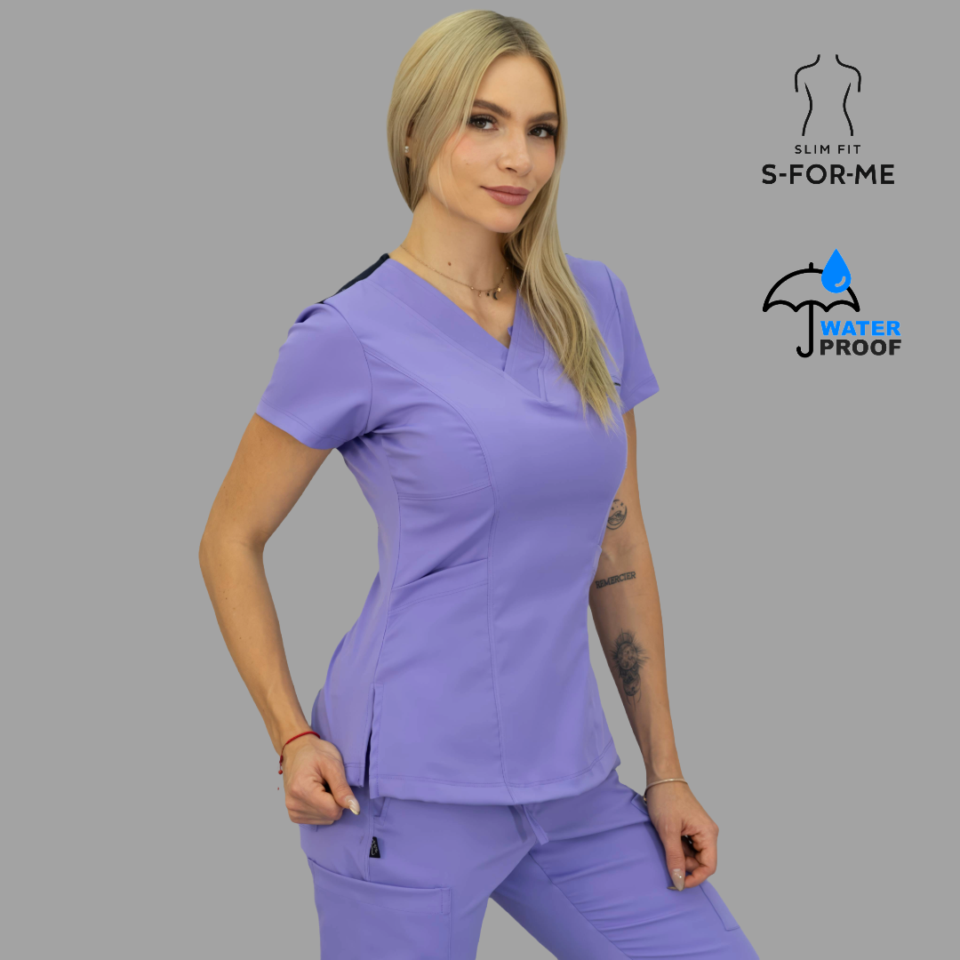 Filipina Mujer 501 Quirurgica Lila/Azul Marino Lotus.