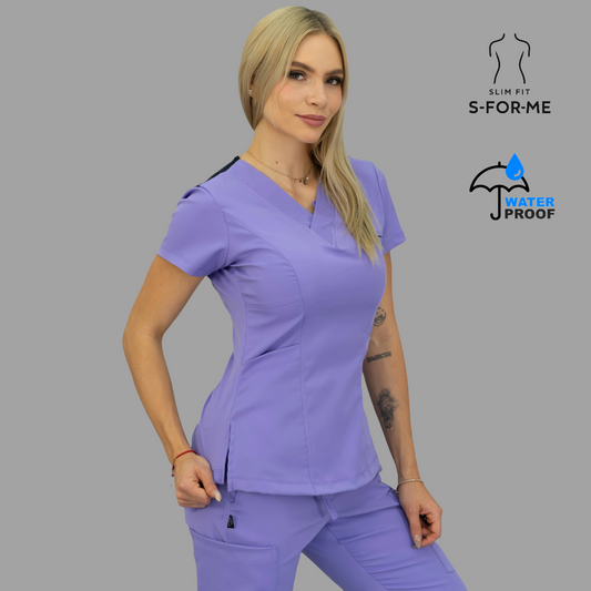 Filipina Mujer 501 Quirurgica Lila/Azul Marino Lotus.