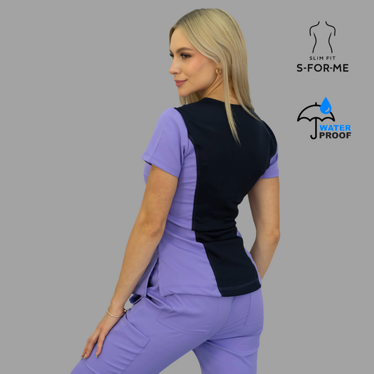 Filipina Mujer 501 Quirurgica Lila/Azul Marino Lotus.