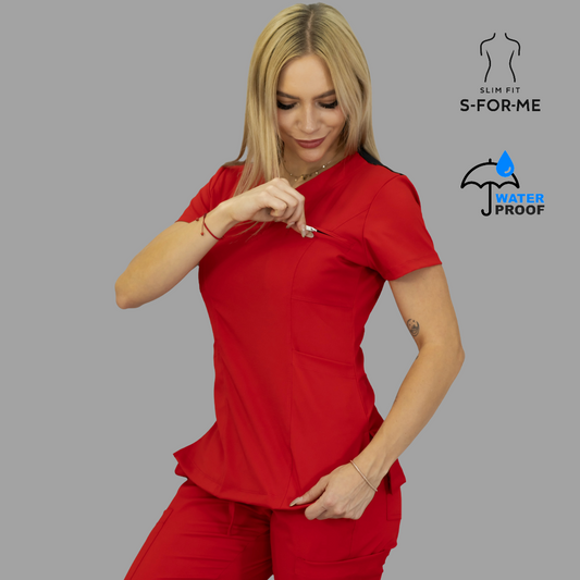 Filipina Mujer 501 Quirurgica Rojo/Negro lotus