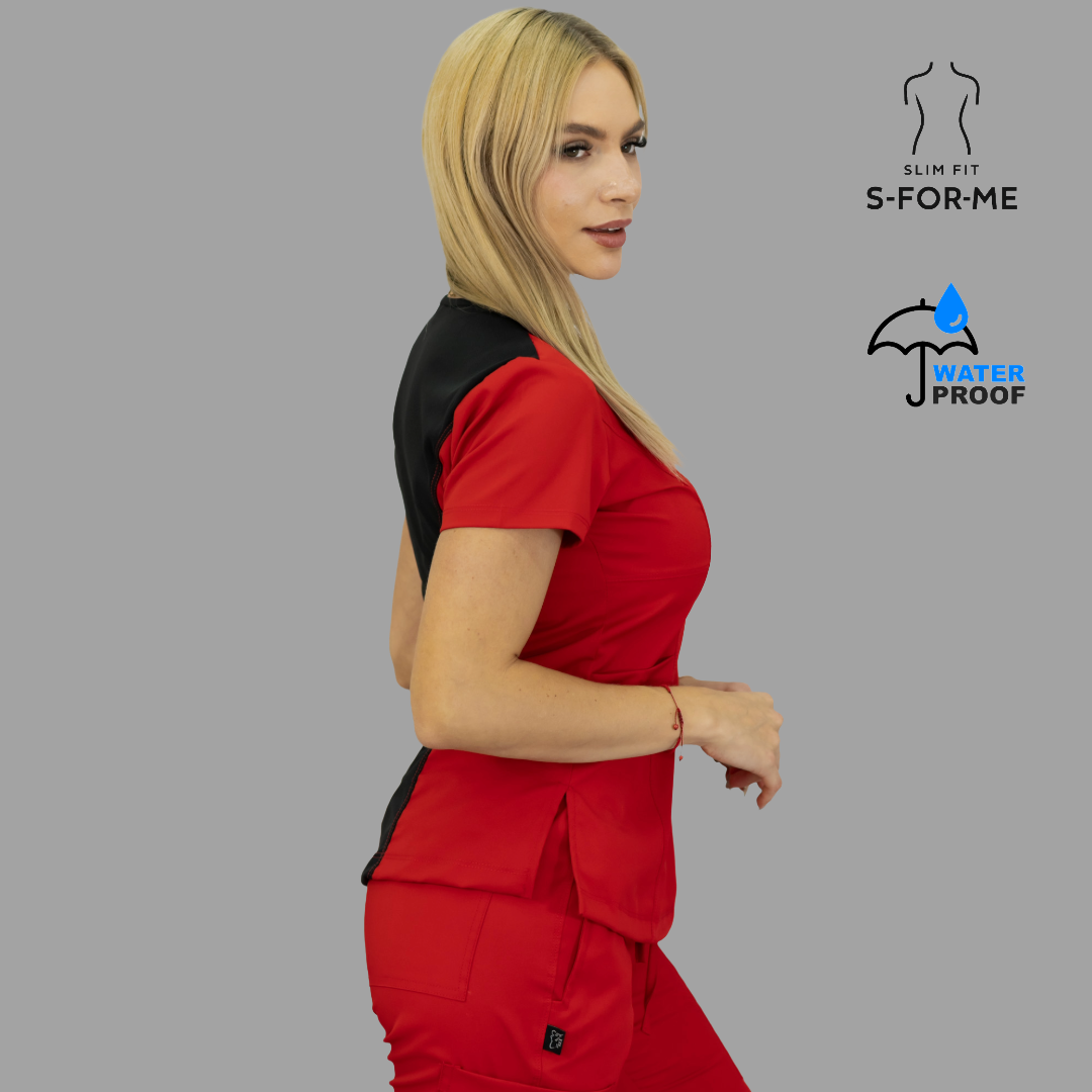 Filipina Mujer 501 Quirurgica Rojo/Negro lotus