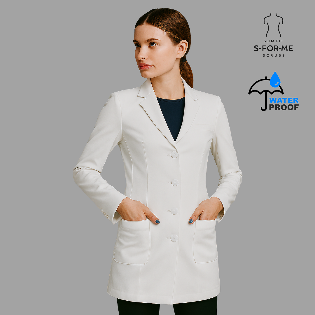 Saco Medico Stretch Alviero Antifluido Dama con Forro